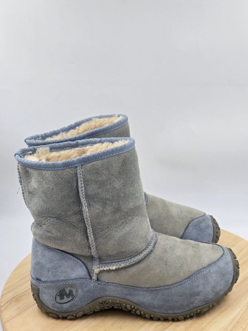 MERRELL Yeti Chameleon WOMEN'S WINTER PULL-ON SHEARLING LEATHER Boots sz 7